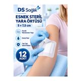 DS Sağlık Esnek Steril (nonwoven) Yara Örtüsü 5cm*7,5cm - (12 Adet)
