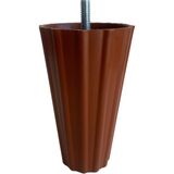 DS Yapı Armut Kahverengi Plastik 12 cm Ayak 8 mm Vidalı Mobilya Koltuk Baza Ayağı (Kahverengi 12 cm 8 mm Vidalı) - 12cm 8mm Vidalı