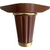 DS Yapı Babil 12 cm Plastik Ayak Mobilya Masa ve Dolap Ayağı (12 cm) - 12cm - Altın - Kahverengi