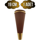 DS Yapı Cihan Desenli 19CM Plastik Ayak Mobilya Masa ve Dolap AYAĞI(19CM)(KAHVERENGİ - Altın) - Kahverengi - 19cm - 1 ADET