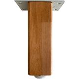 DS Yapı Kale Ayarlı Ahşap Ayak Mobilya Masa ve Dolap Ayağı (8 cm-10 cm-12 cm-15 cm-18 cm-23 cm) (Kayın / Gürgen Ağacı) - Ahşap Rengi - 23cm