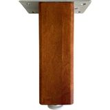 DS Yapı Kale Ayarlı Ahşap Ayak Mobilya Masa ve Dolap Ayağı (8 cm-10 cm-12 cm-15 cm-18 cm-23 cm) (Kayın / Gürgen Ağacı) - Ceviz - 23cm