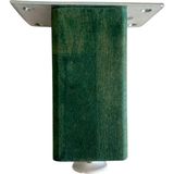 DS Yapı Kale Ayarlı Ahşap Ayak Mobilya Masa ve Dolap Ayağı (8 cm-10 cm-12 cm-15 cm-18 cm-23 cm) (Kayın / Gürgen Ağacı) - Yeşil - 10cm