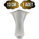DS Yapı Lüx Lükens Beyaz 13CM Plastik Ayak Mobilya Masa ve Dolap AYAĞI(BEYAZ)(13CM) - 13cm - 1 ADET