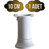 DS Yapı Plastik Beyaz Ayarlanabilir Ayak Masa Dolap ve Mobilya AYAĞI(BEYAZ)(10CM) - 10cm - 1 ADET