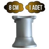 DS Yapı Plastik Gri Ayarlanabilir Ayak Masa Dolap ve Mobilya Ayağı(Gri)(8cm - 10CM) - 8cm - 1 ADET