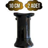 DS Yapı Plastik Siyah Ayarlanabilir Ayak Masa Dolap ve Mobilya Ayağı(Siyah)(6cm - 10CM) - SİYAH - 10cm - 2 ADET