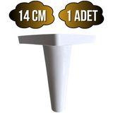 DS Yapı Rüzgar Plastik 14CM Ayak Mobilya Masa ve Dolap AYAĞI(14CM)(BEYAZ) - 14cm - 1 ADET