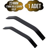 DS Yapı Şahin Siyah Alüminyum Dolap Kulpu Mobilya ve Mutfak Dolap KULPU(17MM)(SİYAH)(ALÜMİNYUM) - 224mm - 1 ADET