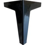 DS Yapı Serçe Düz 15 cm Plastik Mobilya Masa ve Dolap Ayağı (Beyaz - Siyah) - 15cm - 2 ADET