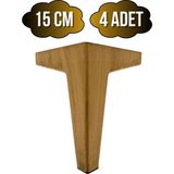 DS Yapı Serçe Düz 15CM Plastik Ayak Mobilya Masa ve Dolap AYAĞI(15CM)(MEŞE) - 15cm - 4 ADET