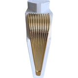 DS Yapı Stil 15CM Plastik Ayak Mobilya Masa ve Dolap Ayağı(Kahverengi-Beyaz-Siyah Altın 15CM) - Beyaz - Gold