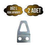 DS Yapı Tablo ve Çerçeve Askı Demiri L Askı APARATI(METAL)(BOY:35MM EN:20MM) - Krom - KROM - 2 ADET
