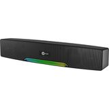 DS109 10W Bluetooth Kablosuz Rgb Aydınlatmalı Hoparlör - Masaüstü, Pc, Tv, Laptop Uyumlu, Usb/sd Kart/aux Girişi, 360° Surround Ses, Mikrofonlu Taşınabilir Soundbar Siyah - 01-Siyah