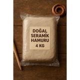 DSH 4kg Seramik Hamuru. Beyaz Doğal Kil Çamuru - Doğal Oyun Hamuru 4000 Gram