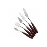 DSH Doğal Seramik Hamuru 5li Metal Resim Spatulası, Palette Knives, Ressam Sipatulası Sıpatula Spatül Sıpatül Metalik