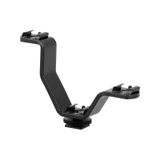 DSLR için V Bracket Üç Girişli Flaş, Led, Mikrofon Tutucu Ufak