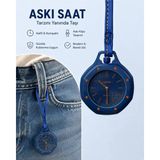 Dsport Yeni Sezon Boyal Pap Askı Saat Premium Tasarım Klipsli Çanta & Kot Pantolon Aksesuarı - Lacivert