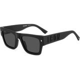 Dsquared Icon 0021/S - 00352IR Grey Unisex Güneş Gözlüğü - Siyah