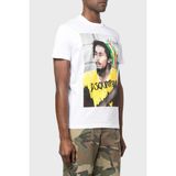 Dsquared2 Baskılı Bisiklet Yaka % 100 Pamuk T Shirt Erkek T Shirt S71GD1250 S23009 100 - Beyaz
