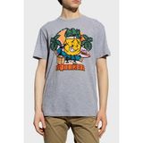 Dsquared2 Baskılı Bisiklet Yaka Pamuklu Regular Fit T Shirt Erkek T Shirt S71GD1263 S221468 57M - Gri
