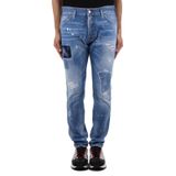 Dsquared2 Cool Guy Streç Pamuklu Yırtık Detaylı Slim Fit Jeans Erkek KOT PANTOLON S74LB1252 S30342 470
