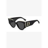 Dsquared2 D2 0032/S Siyah Cat Eye Oval Kadın Güneş Gözlüğü