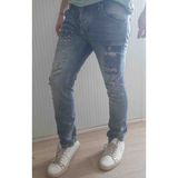 Dsquared2 Denim Pamuklu Yırtık Detaylı Normal Bel Fit Cool Jeans Erkek Mavi Kot Pantolon - 33
