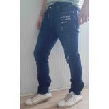 Dsquared2 Denim Pamuklu Yırtık Detaylı Normal Bel Fit Cool Jeans Erkek Mavi Kot Pantolon - 50 - Koyu Mavi