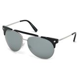 Dsquared2 Dsquared DQ02276301A Unisex Güneş Gözlüğü - Gümüş - Siyah