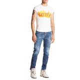 DSQUARED2 Erkek Lacivert Streç Pamuklu Skinny Fit Jean Pantolon, 50 Beden