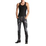 DSQUARED2 Erkek Slim Fit Streç Pamuklu Jean Pantolon, Siyah, 46 Beden
