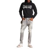 DSQUARED2 Erkek Streç Pamuklu Skinny Fit Jean, Gri, 50 Beden