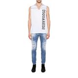 DSQUARED2 Erkek Streç Pamuklu Skinny Fit Jean Pantolon, Lacivert, 46 Beden
