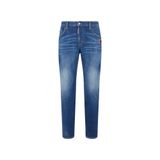 DSQUARED2 Erkek Streç Pamuklu Skinny Fit Jean Pantolon, Lacivert, 48 Beden