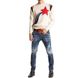DSQUARED2 Erkek Streç Pamuklu Slim Fit Jean Pantolon, Lacivert, 46 Beden