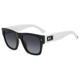 DSQUARED2 Güneş Gözlüğü ICON 0004/S 55 P56 - Siyah - Beyaz