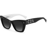 Dsquared2 Icon 0006/S Kadın Güneş Gözlüğü - Siyah - Beyaz