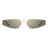 Dsquared2 Kadın Güneş Gözlüğü - Geometrik Rose Altın Metal Çerçeve Füme UV400 Cam %100 UV Koruma 016