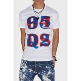 Dsquared2 Logolu Bisiklet Yaka % 100 Pamuk Regular Fit T Shirt Erkek T Shirt S74GD1094 S23009 100 - Beyaz