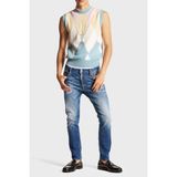 Dsquared2 Logolu Streç Pamuklu Slim Fit Jeans Erkek Kot Pantolon S71LB1384 S30342 470 - Lacivert - 50