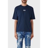 Dsquared2 Pamuklu Bisiklet Yaka Oversize Fit T Shirt Erkek T Shirt S74Gd1267 S23009 478 - Lacivert