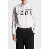 Dsquared2 Pamuklu Regular Fit Gömlek Erkek Gömlek S79DL0026 S36275 100 - 48 - Beyaz
