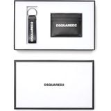 Dsquared2 Siyah Erkek Deri Anahtarlık ve Kartlık Seti - Standart