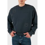 Dsquared2 Streç Pamuklu Regular Fit Zımba Detaylı Bisiklet Yaka Sweat Erkek SWEAT S74GU0752 S25539 814