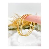 DSTSTORE Ajda Bilezik Gold Çelik Kadın Bileklik 58 - 62 Mm 1 Adet