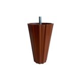 DSYapıAksesuar Armut Kahverengi Plastik 12cm Ayak 8mm Vidalı Mobilya Koltuk Baza Ayağı(KAHVERENGİ 12cm 8mm Vidalı)
