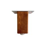 DSYapıAksesuar Kale 8cm Ayarlı Ahşap Ayak Mobilya Masa ve Dolap Ayağı(8cm)(KAYIN/GÜRGEN Ağacı) CEVİZ
