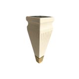 DSYapıAksesuar Kule Desenli 15cm Krem Plastik Ayak Mobilya Masa ve Dolap Ayağı(KREM ALTIN 18cm)