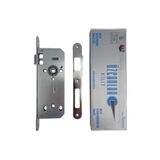 DSYapıAksesuar OVAL 40mm Gömme İç Kapı WC Kilidi Tuvalet ve Banyo Kapısı Kilidi(WC)(23mmx40mm)